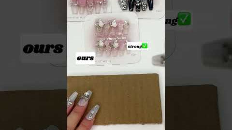 Ours vs others press ons!✌️ #nails #pressonnails #ellievincynails #fakenails #nailtrends