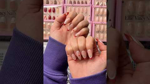 Double layer of sticky tabs? Let’s have a try!#nailhacks #ellievincynails #nailtrends