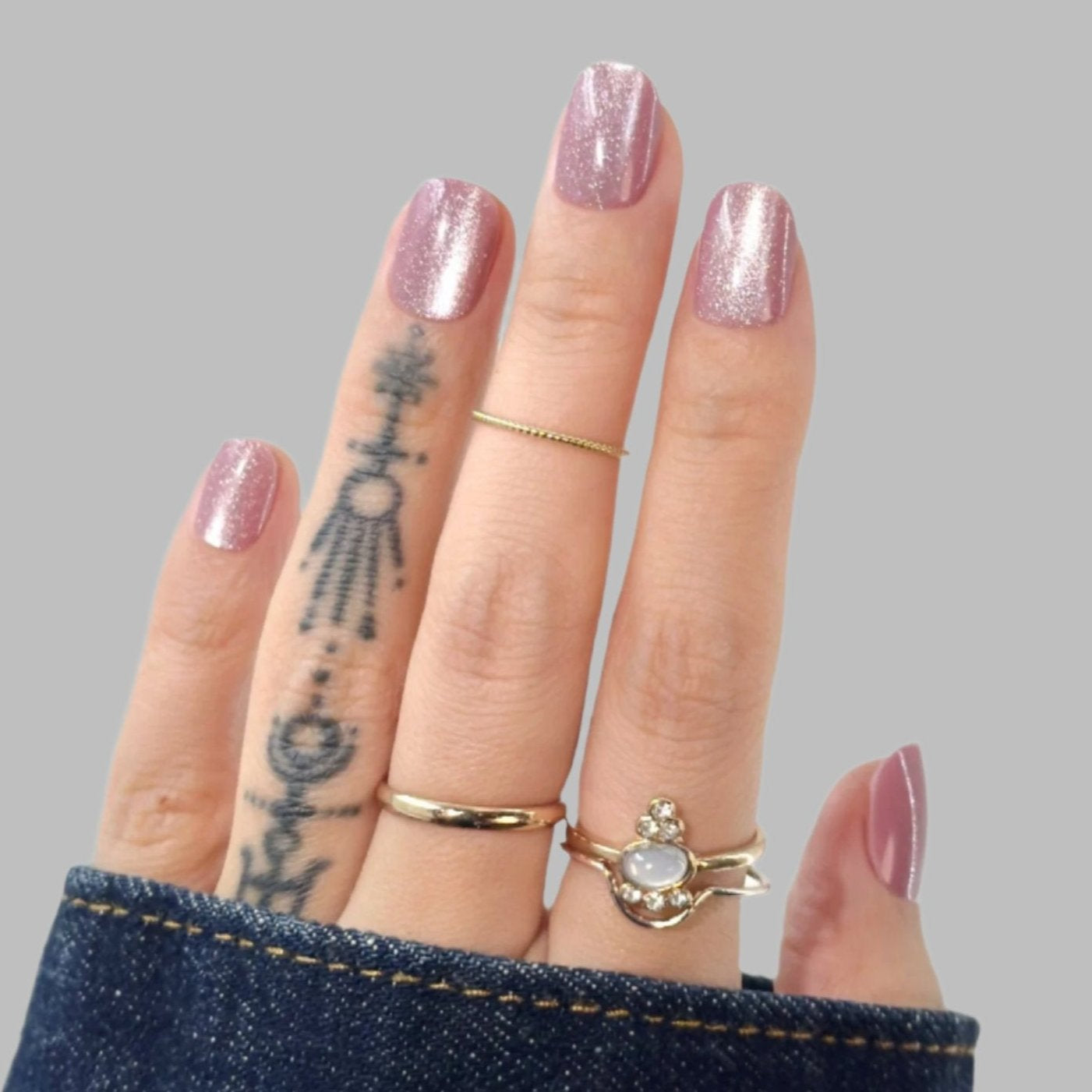 Pink Bling,Ellie Vincy Press on Nails, Square,Other, Pink press on nails,30 pcs, False nails,Reusable,Glue on nails,Sticky on nails,Pop on nails